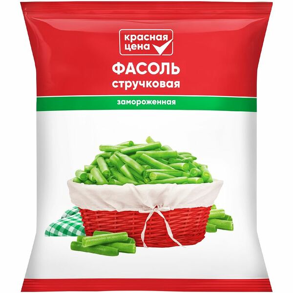 Фасоль Красная цена зеленая стручковая резаная 700 г