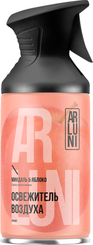 

Освежитель воздуха Arluni Миндаль, яблоко, аэрозольный баллон с триггером 250 мл