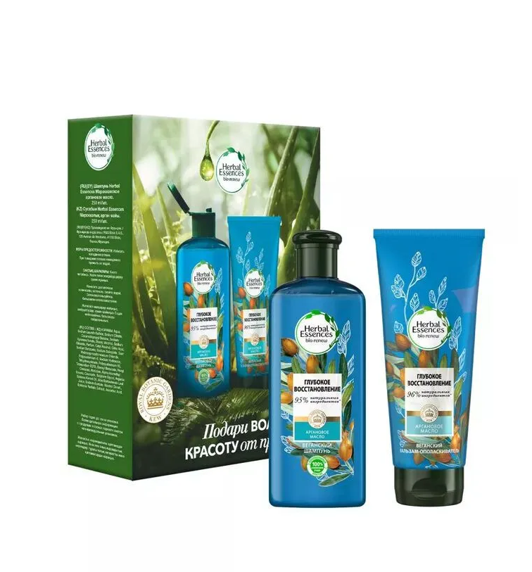 

Набор подарочный Herbal Essences Шампунь Аргановое масло 250 мл+бальзам 180 мл