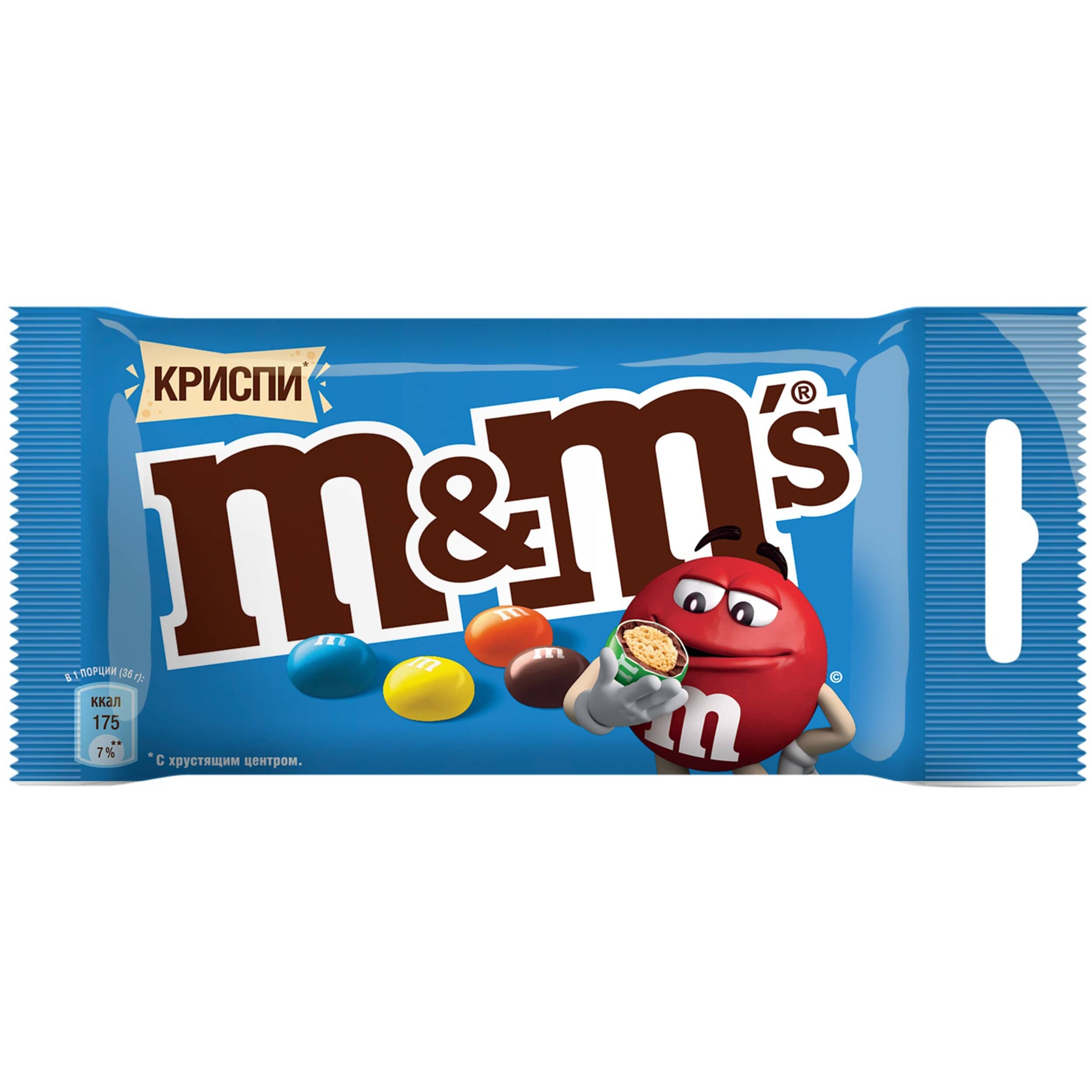 

Драже M&M's криспи с молочным шоколадом 36 г