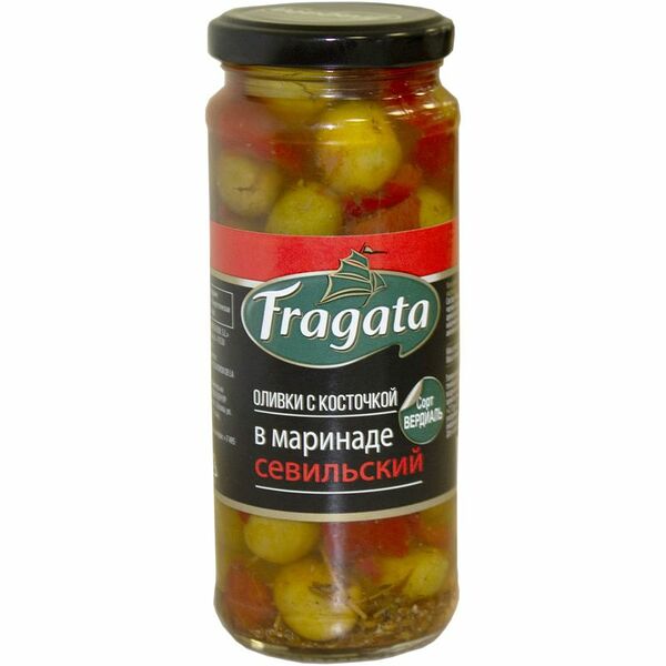 Оливки Fragata в маринаде Севильский 340г