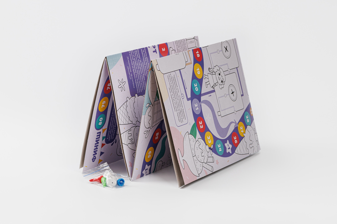 

Игра-раскраска настольная Фудик на фабрике мороженого