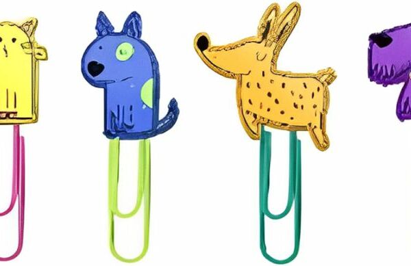 Скрепки с декором в ассортименте 4шт.