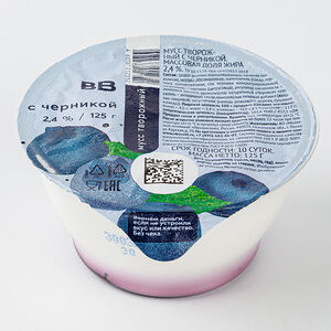 Мусс творожный Черника 2,4%