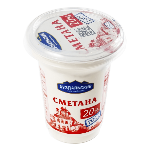 Сметана 20% Суздальский молочный завод 330 г