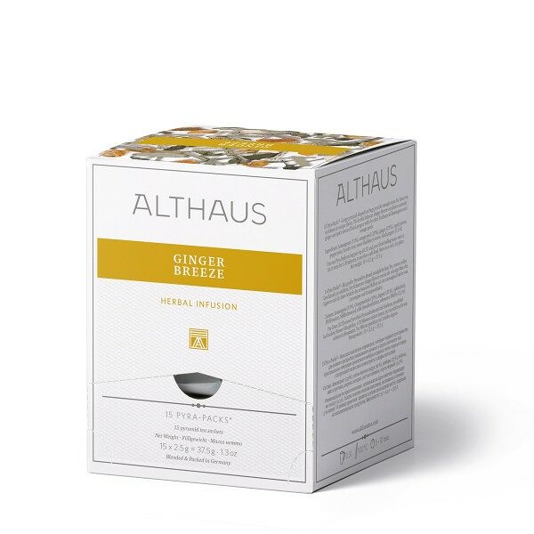 Напиток чайный Althaus Pyra Pack Имбирный Бриз в пирамидках д/чашек 15пак*2,5г