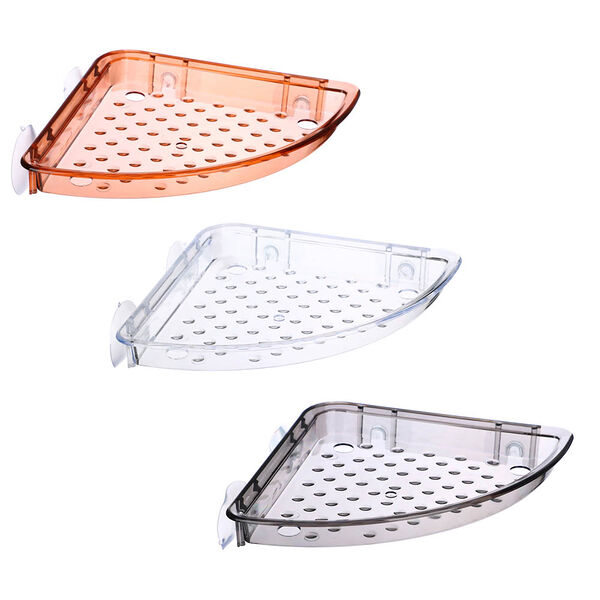 Держатель угловой Vetta для банных принадлежностей на присосках 18x25,5x3 см цвет в ассортименте