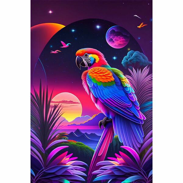 Cr440193 Алмазная мозаика 'Попугай Ара арт', 40х50, Cristyle