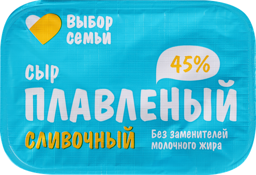 

Сыр плавленый Выбор семьи 45% 180 г