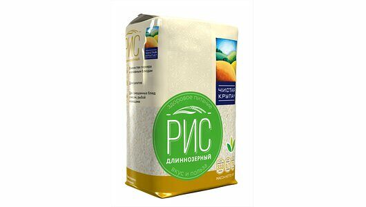 Рис Чистая крупа длиннозерный 