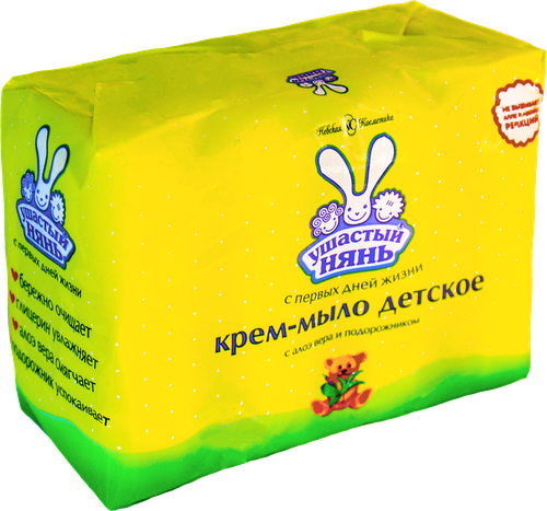 

Крем-мыло детское Ушастый нянь с алоэ вера и подорожником, 4 шт. 400 г