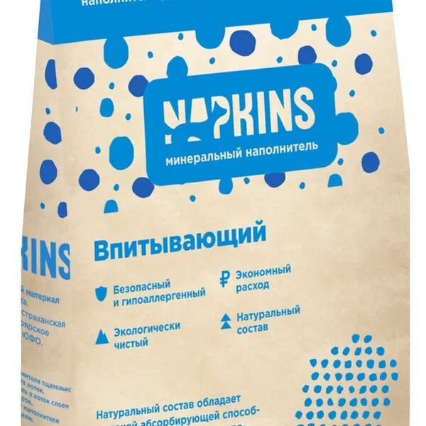 Наполнитель NAPKINS впитывающий, мелкая фракция, 12 л