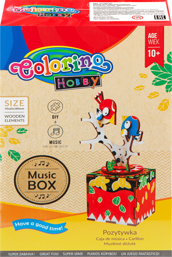 

Набор для детских поделок COLORINO HOBBY Музыкальная шкатулка Арт. 37138PTR
