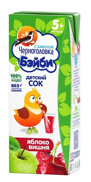 Сок Черноголовка Яблоко-вишня