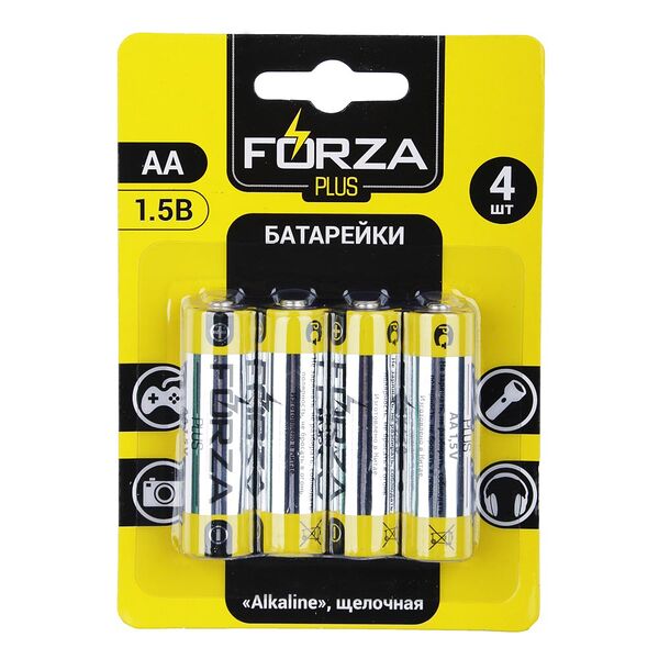 батарейки Forza AA LR6 BL Alkaline щелочная 4 шт.