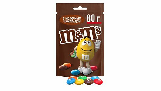 Конфеты M&M's драже с молочным шоколадом, 80г