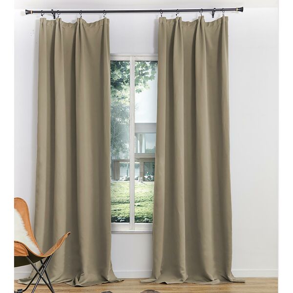 Комплект штор Блэкаут, 150х270 см, 2 шт, кофе с молоком