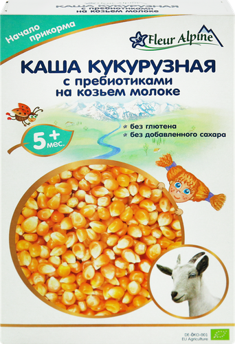 

Каша кукурузная на козьем молоке Fleur Alpine с пребиотиками с 5 месяцев