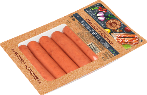 

Сосиски МЯСНАЯ ИСТОРИЯ Мясные рубленые, 380г