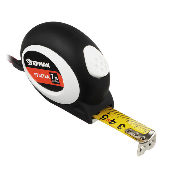 Ермак рулетка 7мх25мм, автостоп, софттач, магнит