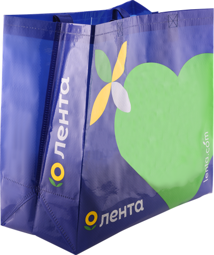 

Сумка хозяйственная Лента сердце 44x42 см