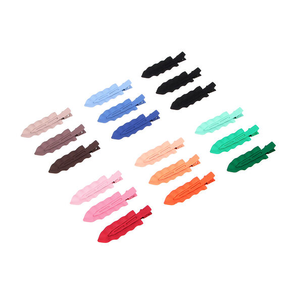 Beriotti набор зажимов для волос 3шт, металл, пластик, 6,7см, 6 цветов