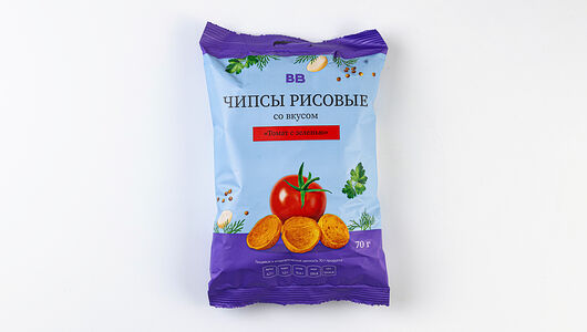Чипсы рисовые  ВкусВилл со вкусом Томат с зеленью