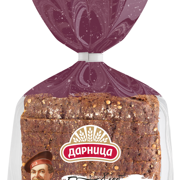 Хлеб Аладушкин ржаной Бородинский половинка в нарезке