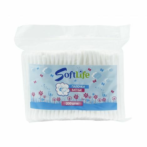 Ватные палочки SoftLife 200 шт