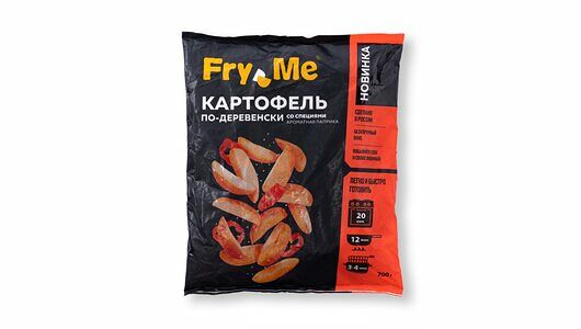 Картофель Fry me фри со специями ароматная паприка замороженный 700 г