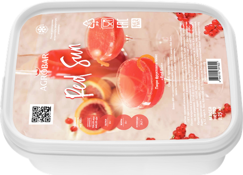 

Пюре фруктовое замороженное Агробар Про Red Sun, микс, 250г