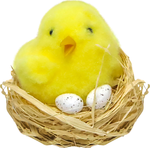 

Пасхальный сувенир Домашняя кухня Цыпленок в гнездышке 1шт