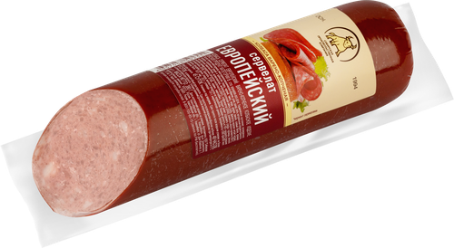 

Колбаса варено-копченая Сибирская продовольственная компания Сервелат Европейский 380 г