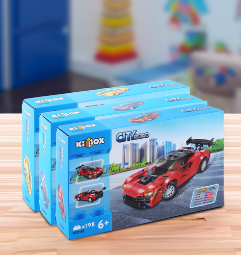 

Конструктор Kibox гоночный автомобиль, дизайн в ассортименте