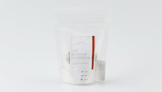 Чай зеленый связанный с клевером, жасмин и кокос, 