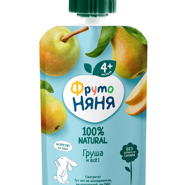 Пюре гипоаллергенное ФрутоНяня Груша с 4 месяцев, 90 г