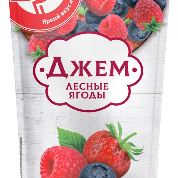 Джем АШАН Красная птица Лесные ягоды, 270г