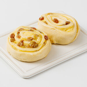 Выпекаем дома. Улитка с изюмом 2 шт., замороженная, Пекарня