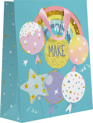 Пакет Пакетико подарочный с тиснением MT Лунапарк 22.7х18х10 см в ассортименте