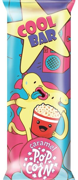 Батончик CoolBar злаковый Криспи со вкусом Карамельного попкорна 20г