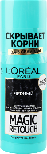 

Cпрей L'Oreal Paris Magic Retouch Черный для мгновенного закрашивания корней 75 мл