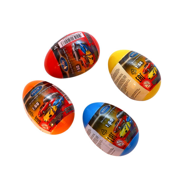 Машинка WELLY капсула-сюрприз набор 23B дисплей-бокс 36шт