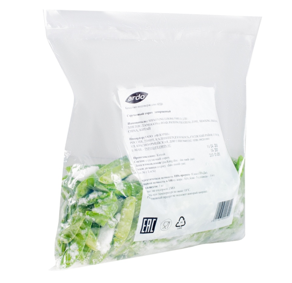 

Горошек зеленый в стручках Ardo 1000г Китай