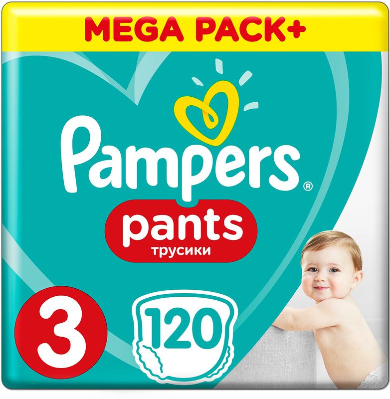 

Подгузники-трусики Pampers 3 Midi 6-11 кг, 120 шт