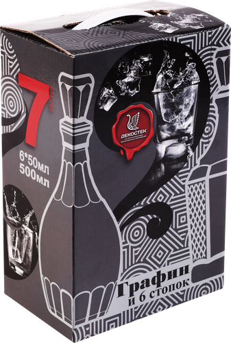 

Набор для крепких напитков Дионис 7 предметов: графин и 6 стопок 50 мл, стекло