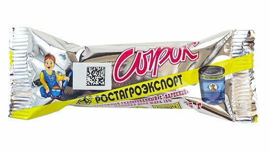 Сырок творожный глазированный Ростагроэкспорт с варёной сгущёнкой 15%, 45г