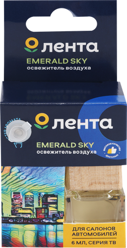 

Освежитель воздуха автомобильный Лента Emerald sky, 6мл