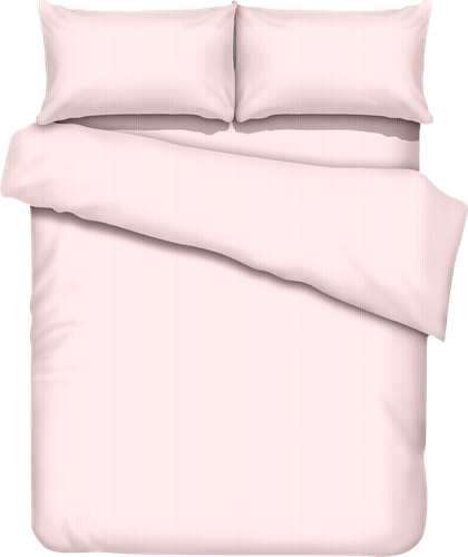 

Простыня на резинке Homeclub 160х200 см, розовая, страйп-сатин