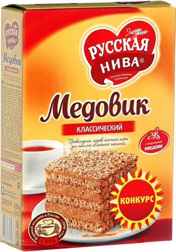 Торт Русская нива Медовик классический 420 г