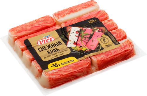 

Крабовые палочки Vici охлажденные с мясом натурального краба 250 г